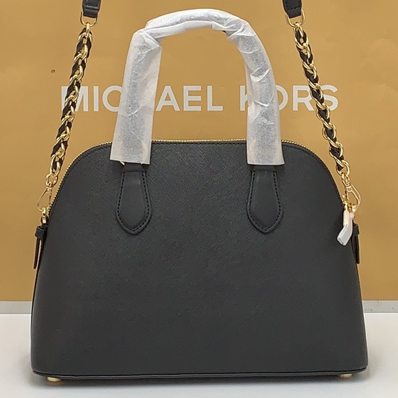 MICHAEL KORS
Veronica Medium Saffiano Leather Dome Satchel BLACK COLOR - Picture 5 of 15